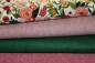 Preview: Designerbaumwollstoff Quilters Linen - clover  (10 cm)